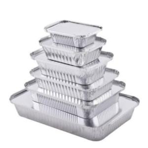POLYESTER SILVER FOOD CONTAINER POLYESTER Finish Goods Injection Molding Film Grade surat gujarat india Plastic4trade Plastic4trade