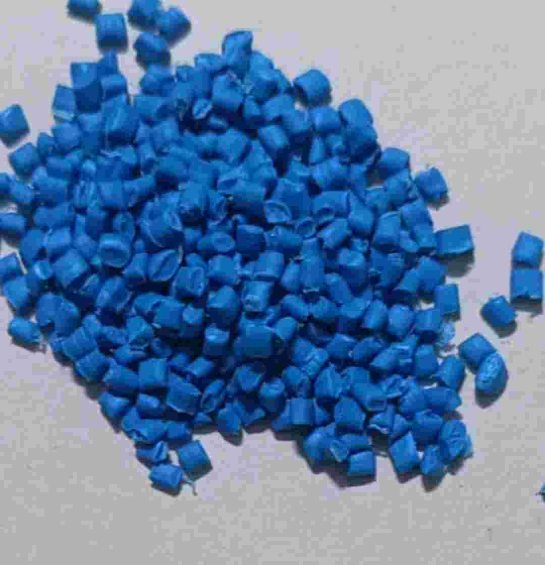 PP BLUE RECYCLED GRANULES RAFFIA PP Reprocess Granule RAFFIA vadodara gujarat india Plastic4trade