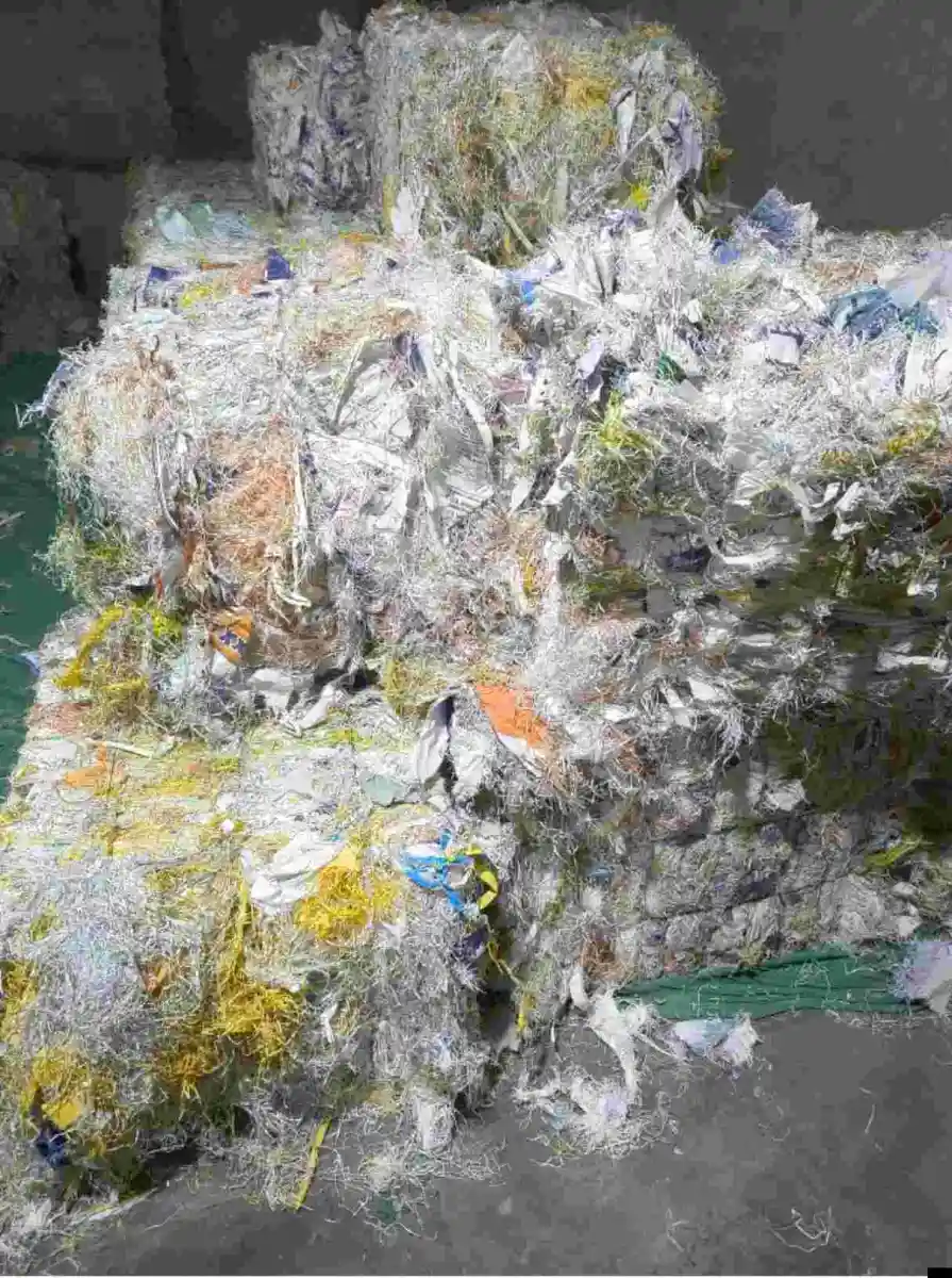 PP COMPANY WASTE RAFFIA GRINDING GRASS PP Grinding Scrap Baled RAFFIA prantij gujarat india Plastic4trade