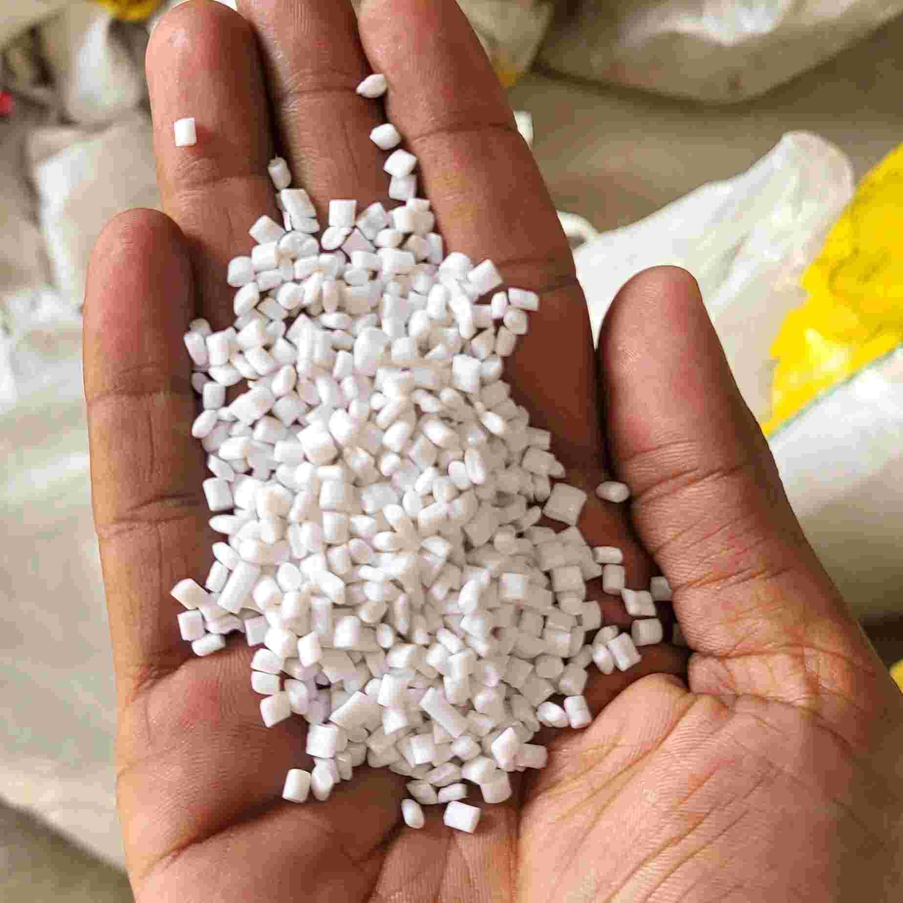 PP MILKY GRANULES PP Reprocess Granule Injection Molding ahmedabad gujarat india Plastic4trade