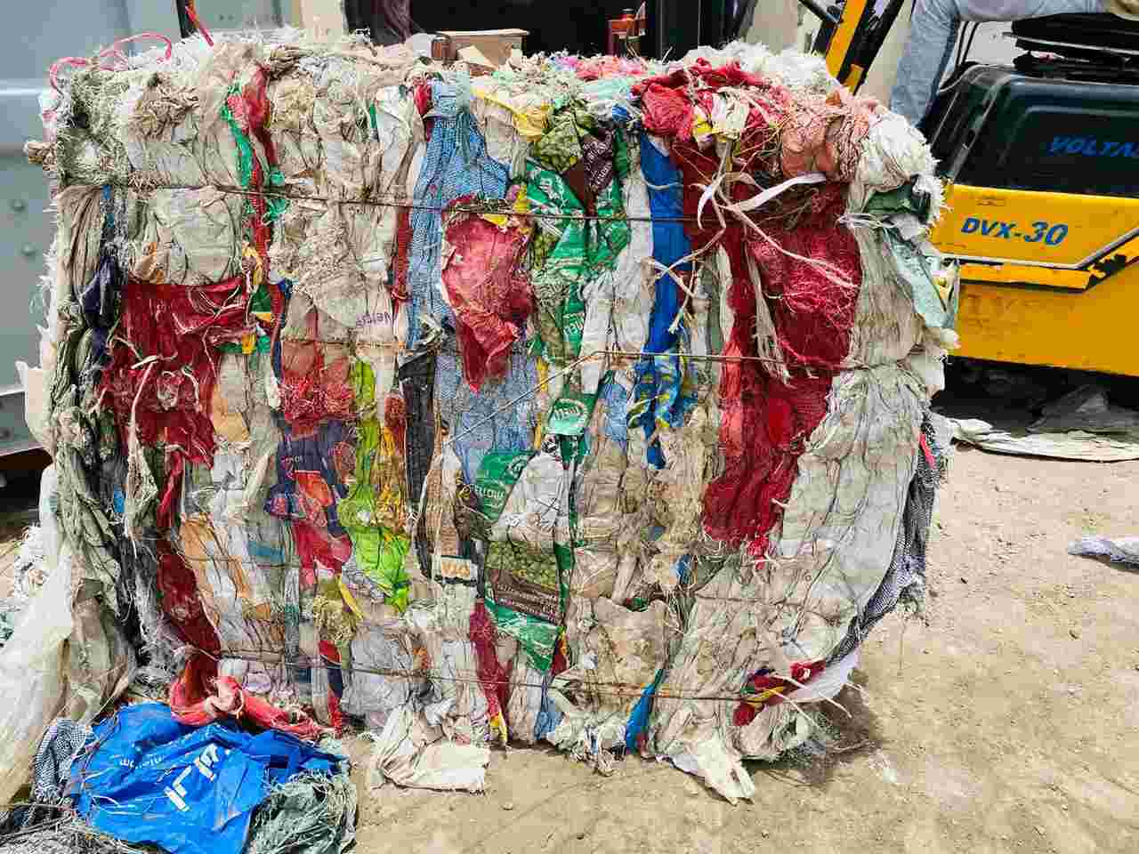 PP RAFFIA BAG SCRAP PP Scrap Baled Bag RAFFIA gandhidham gujarat india Plastic4trade