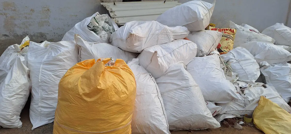 PP RAFFIA SCRAP Plastic Waste Mix Material RAFFIA siwani haryana india Plastic4trade