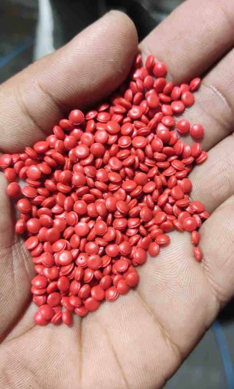 PP RED GRANUALS PP Reprocess Granule Injection Molding bidadi karnataka india Plastic4trade