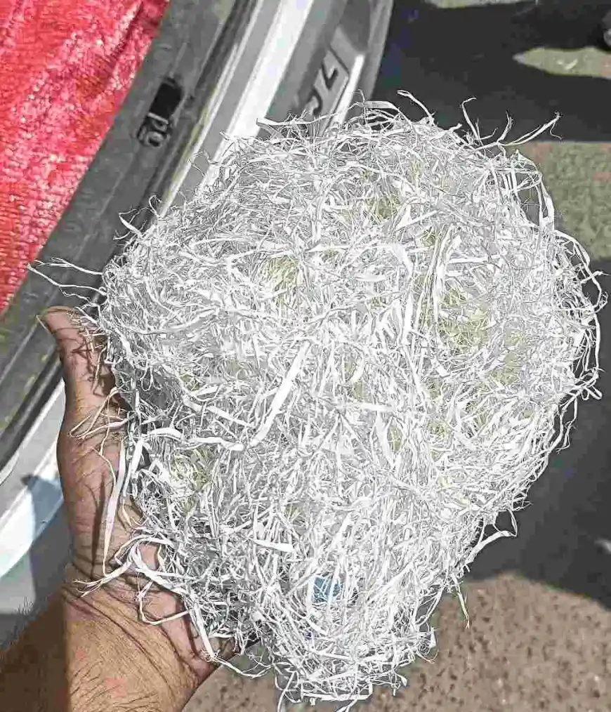 PP WHITE RAFFIA Plastic Waste Grinding Scrap Baled RAFFIA prantij gujarat india Plastic4trade