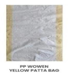 PP WOVEN YELLOW PATTA BAG PP Finish Goods Film Grade morbi gujarat india Plastic4trade