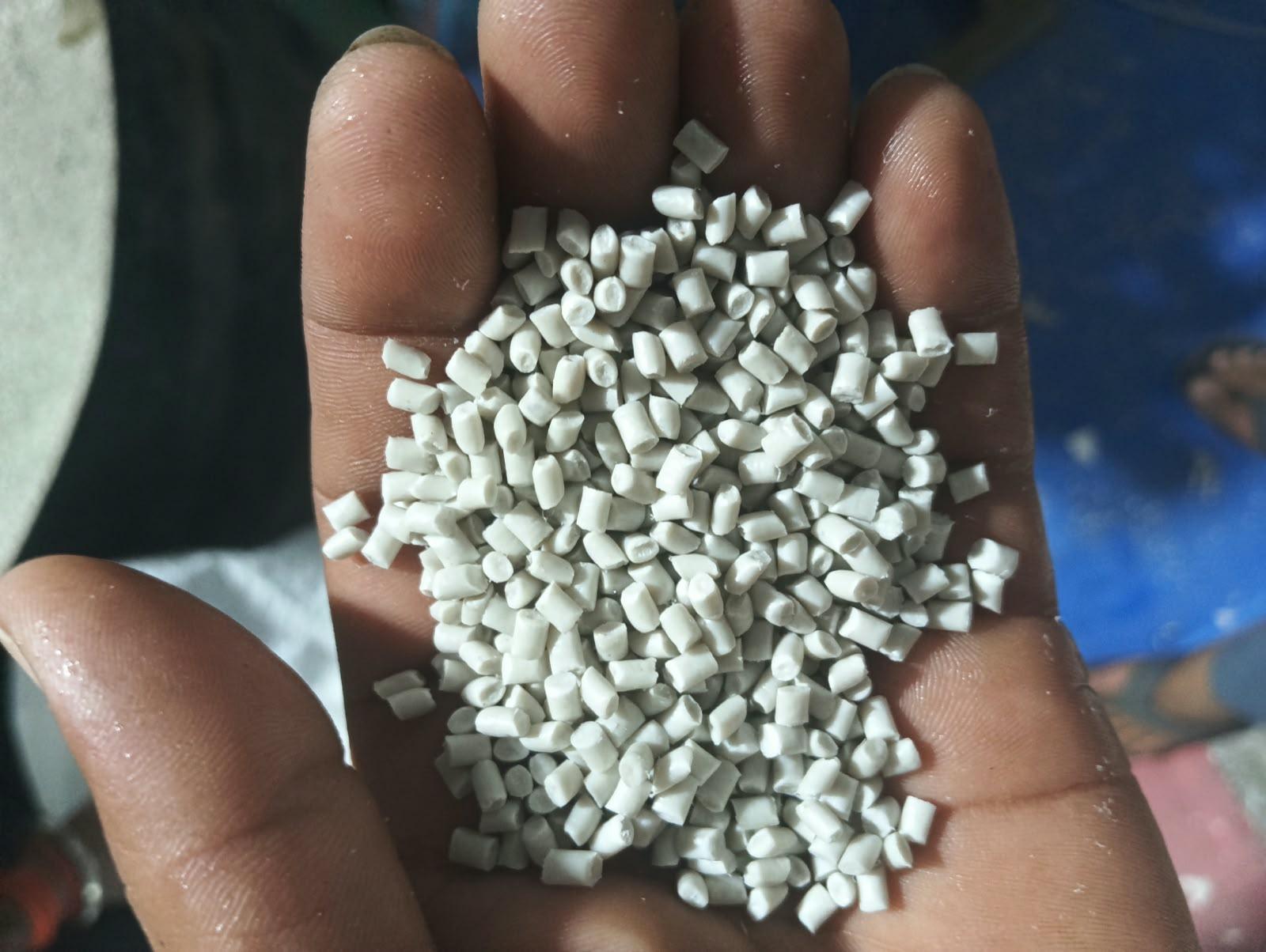 PPCP MILKY WHITE GRANULES PPCP Reprocess Granule Injection Molding greater noida uttar pradesh india Plastic4trade