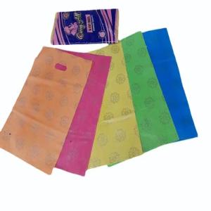 PRINTED D CUT PLASTIC CARRY BAG LDPE Finish Goods Film Grade hyderabad telangana india Plastic4trade