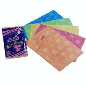 PRINTED D CUT PLASTIC CARRY BAG LDPE Finish Goods Film Grade hyderabad telangana india Plastic4trade Plastic4trade