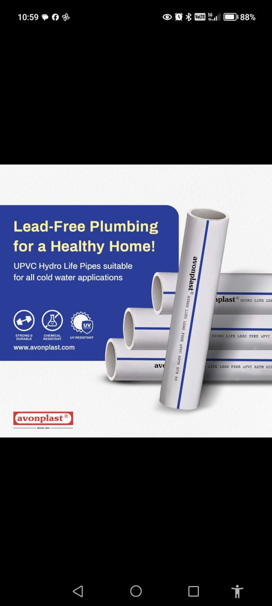 PVC AGRICULTURE PIPE 4 INCH UPVC Finish Goods Pipe bengaluru karnataka india Plastic4trade