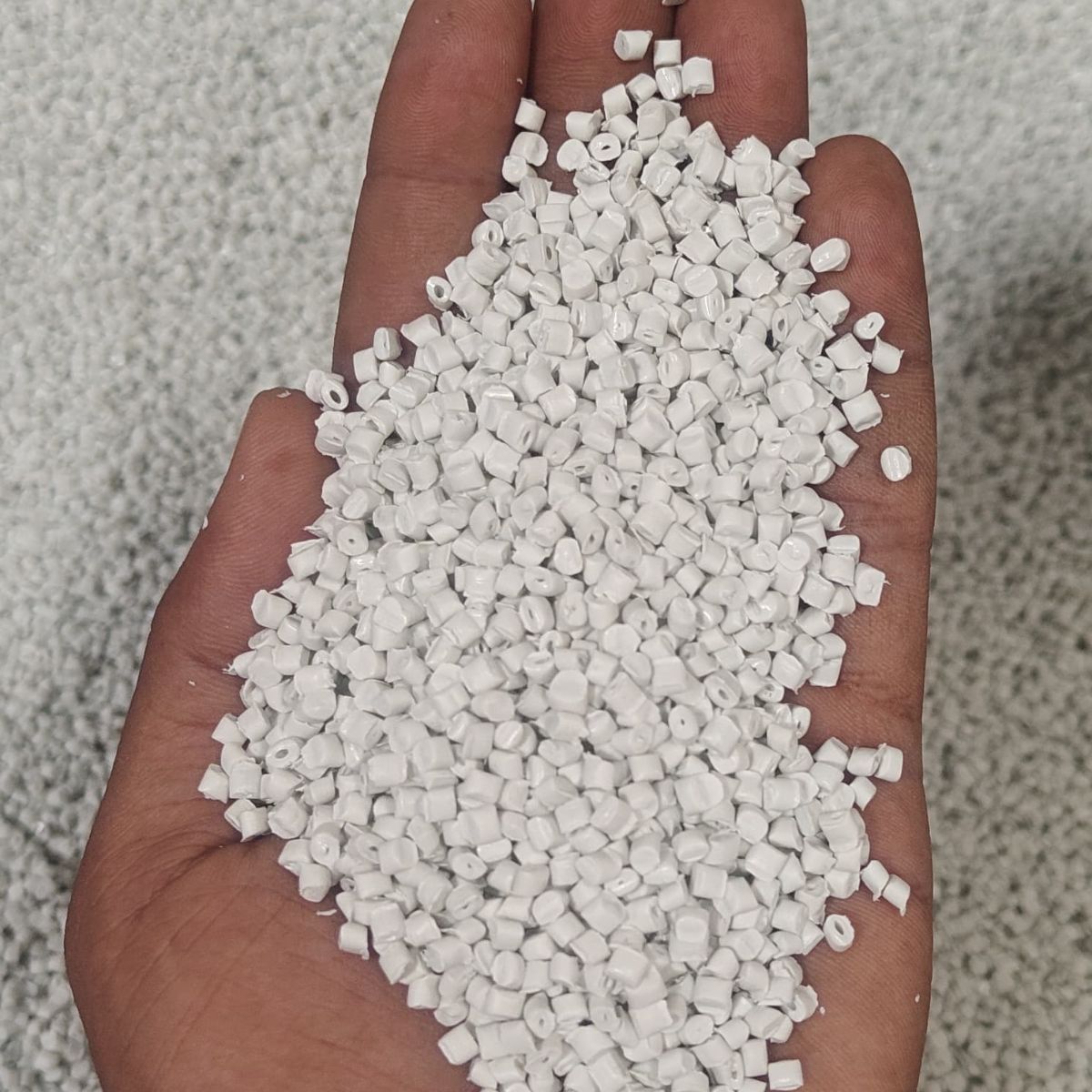RHDPE BLOW GRADE OPAQUE WHITE HDPE Reprocess Granule Blow sangareddy telangana india Plastic4trade