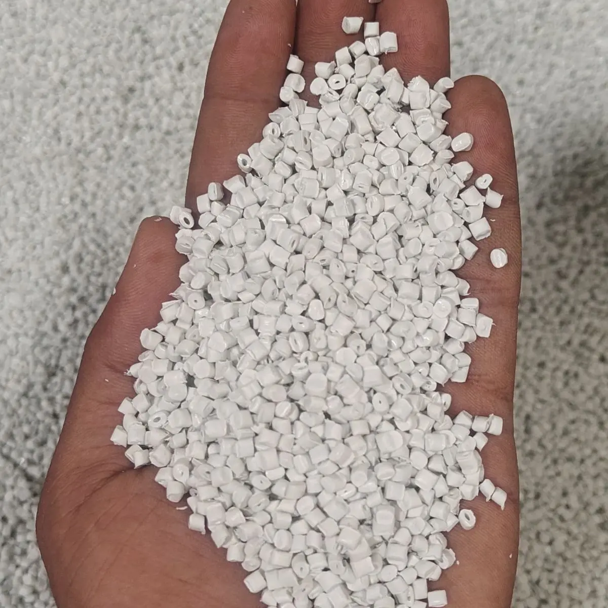 RHDPE BLOW GRADE OPAQUE WHITE HDPE Reprocess Granule Blow sangareddy telangana india Plastic4trade