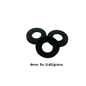 RUBBER BUSH WASHER (MOTOR SHAFT/BLADE MOUNTING WASHER -4MM) NYLON Finish Goods Injection Molding delhi delhi india Plastic4trade