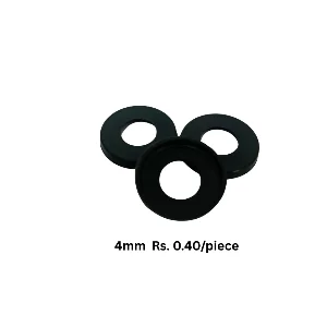 RUBBER BUSH WASHER (MOTOR SHAFT/BLADE MOUNTING WASHER -4MM) NYLON Finish Goods Injection Molding delhi delhi india Plastic4trade
