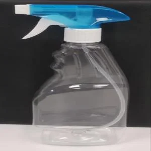 SPRAY PUMP TRANSPARENT 500ML PET GLASS CLEANER BOTTLE PET Finish Goods Blow Injection Molding surat gujarat india Plastic4trade