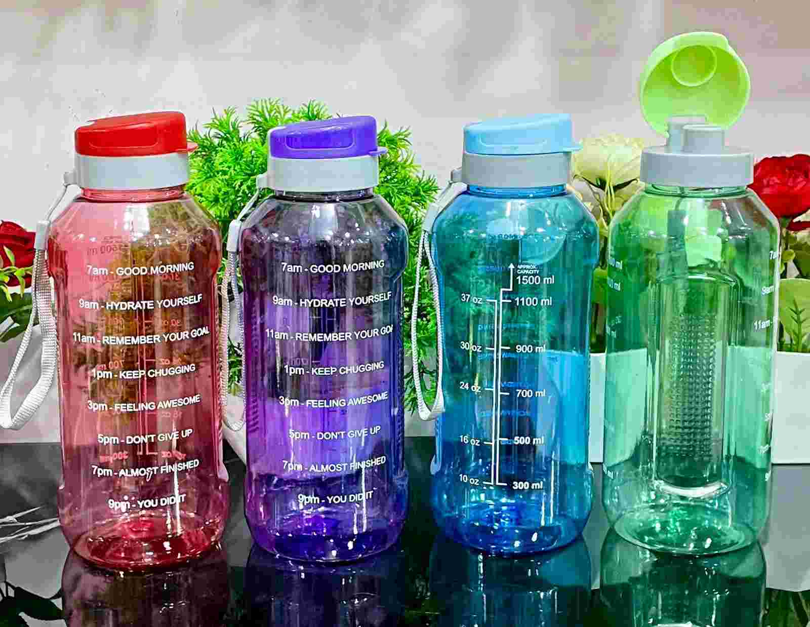 TIME MAKER WATER BOTTLE 1500 ML PET Finish Goods Blow kotharia gujarat india Plastic4trade