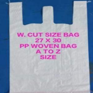 W- CUT PP WOVEN BAG PP Finish Goods Film Grade morbi gujarat india Plastic4trade Plastic4trade