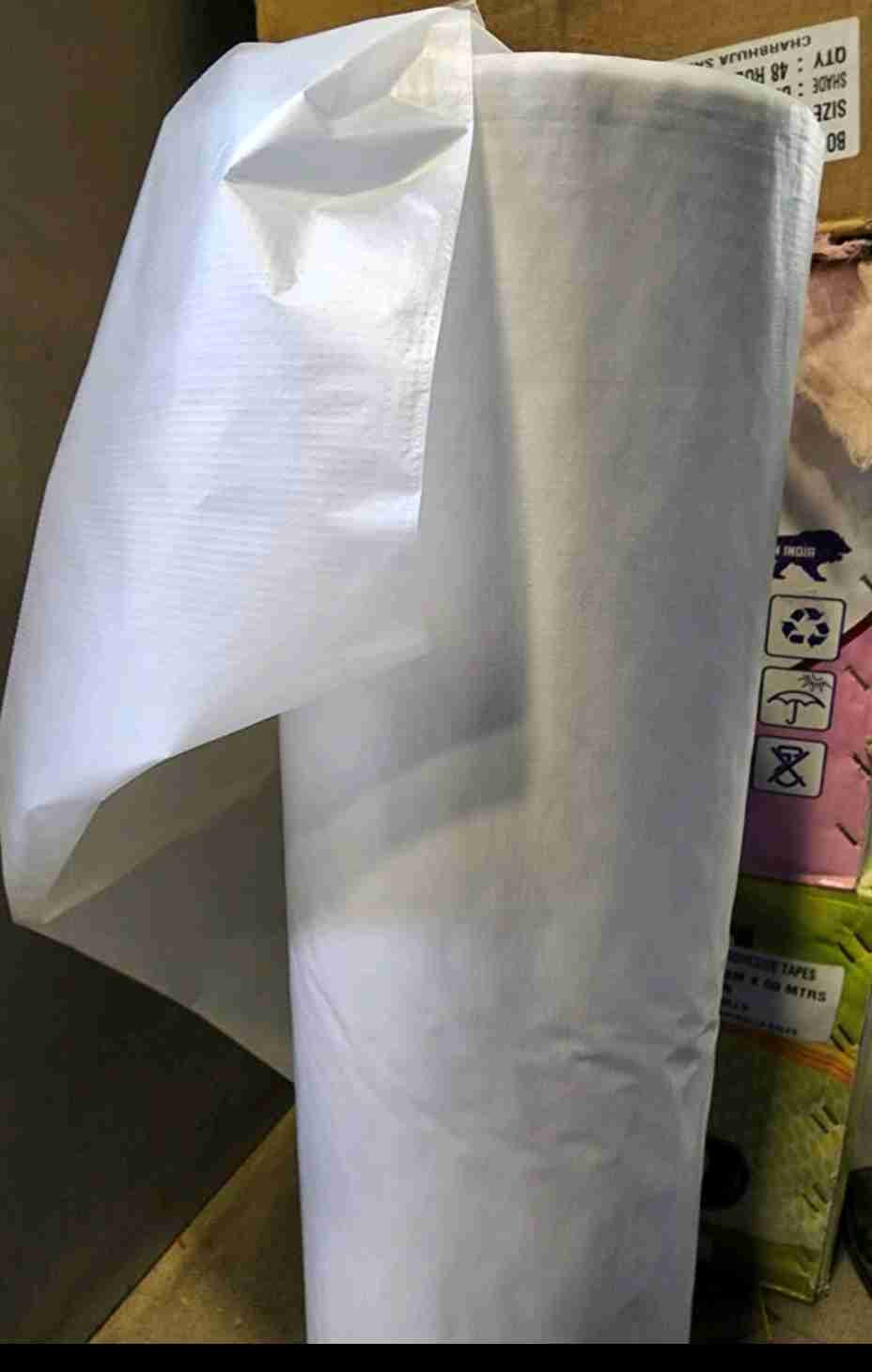 WHITE HM ROLL HM Rolls RAFFIA ahmedabad gujarat india Plastic4trade