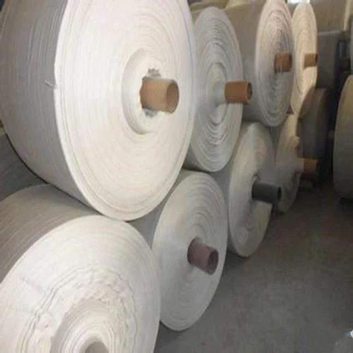 WHITE JANTA QUALITY PP WOVEN FABRICS ROLL PP Rolls RAFFIA rajkot gujarat india Plastic4trade