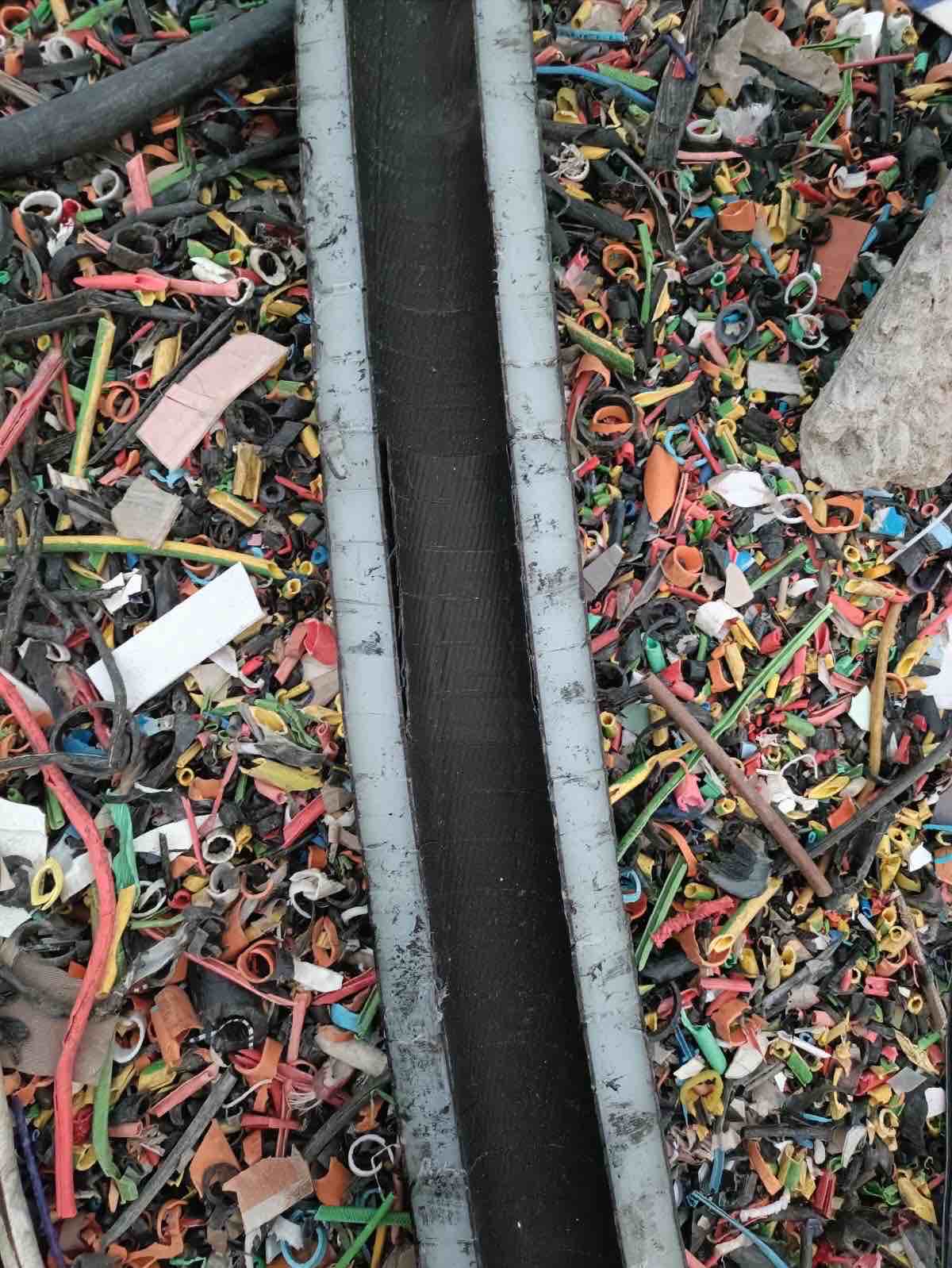 XLPE  BLACK CABLES SCRAP XLPE Grinding Lumps Baled Pipe murthal haryana india Plastic4trade